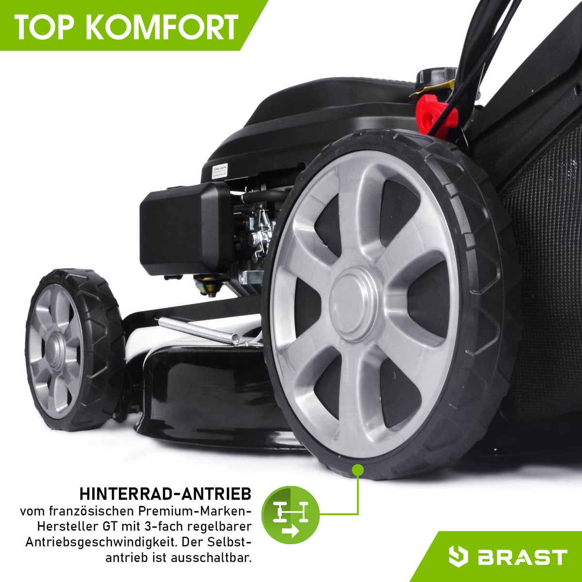 BRAST Benzin Rasenmäher 21224 SPEED