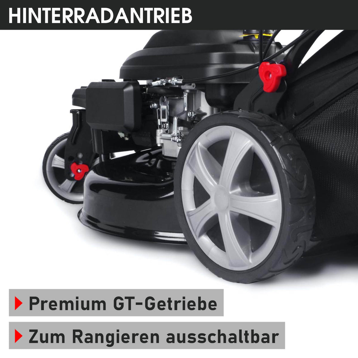 BRAST Benzin Rasenmäher 21224 Trike ESTART