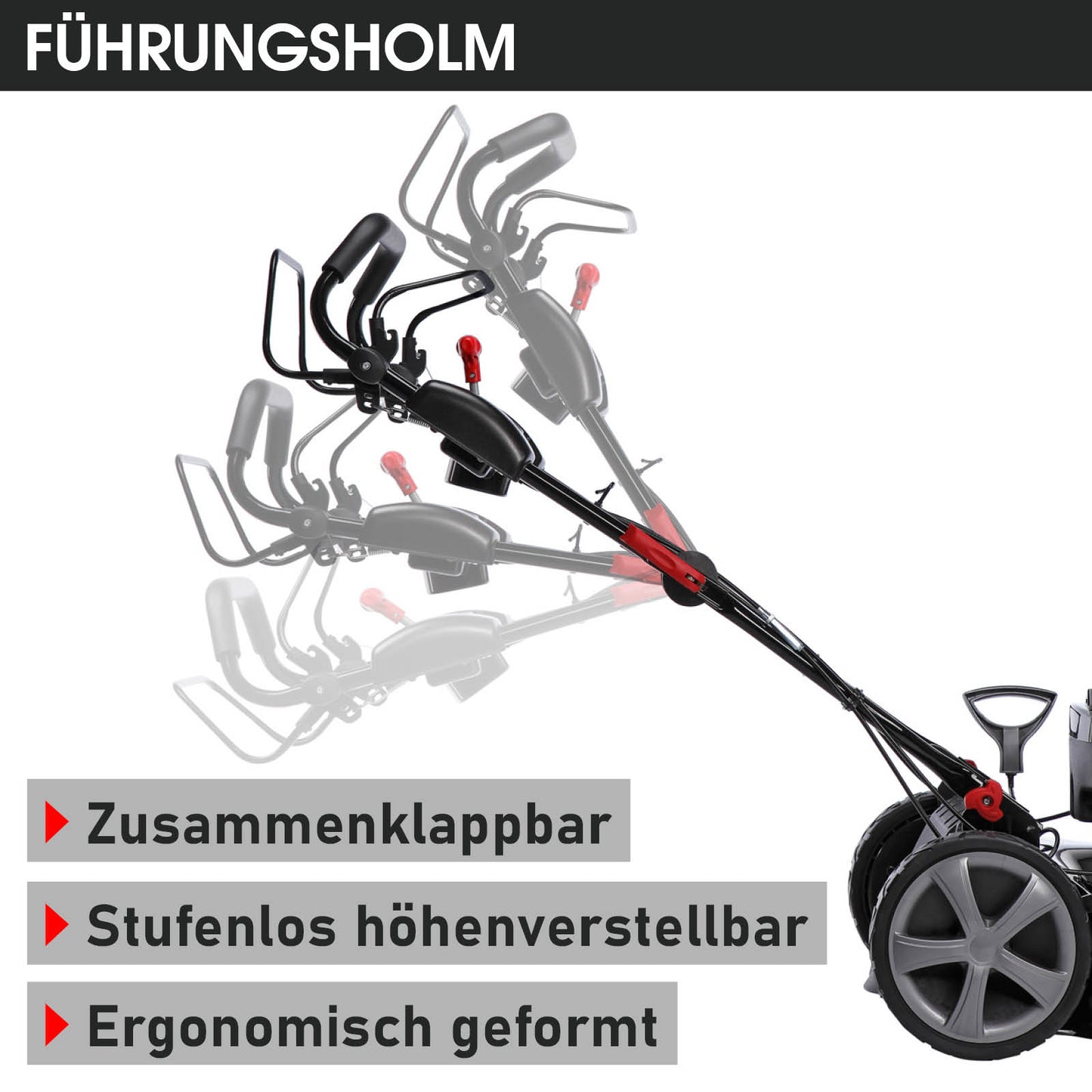 BRAST Benzin Rasenmäher 21224 Trike ESTART SPEED