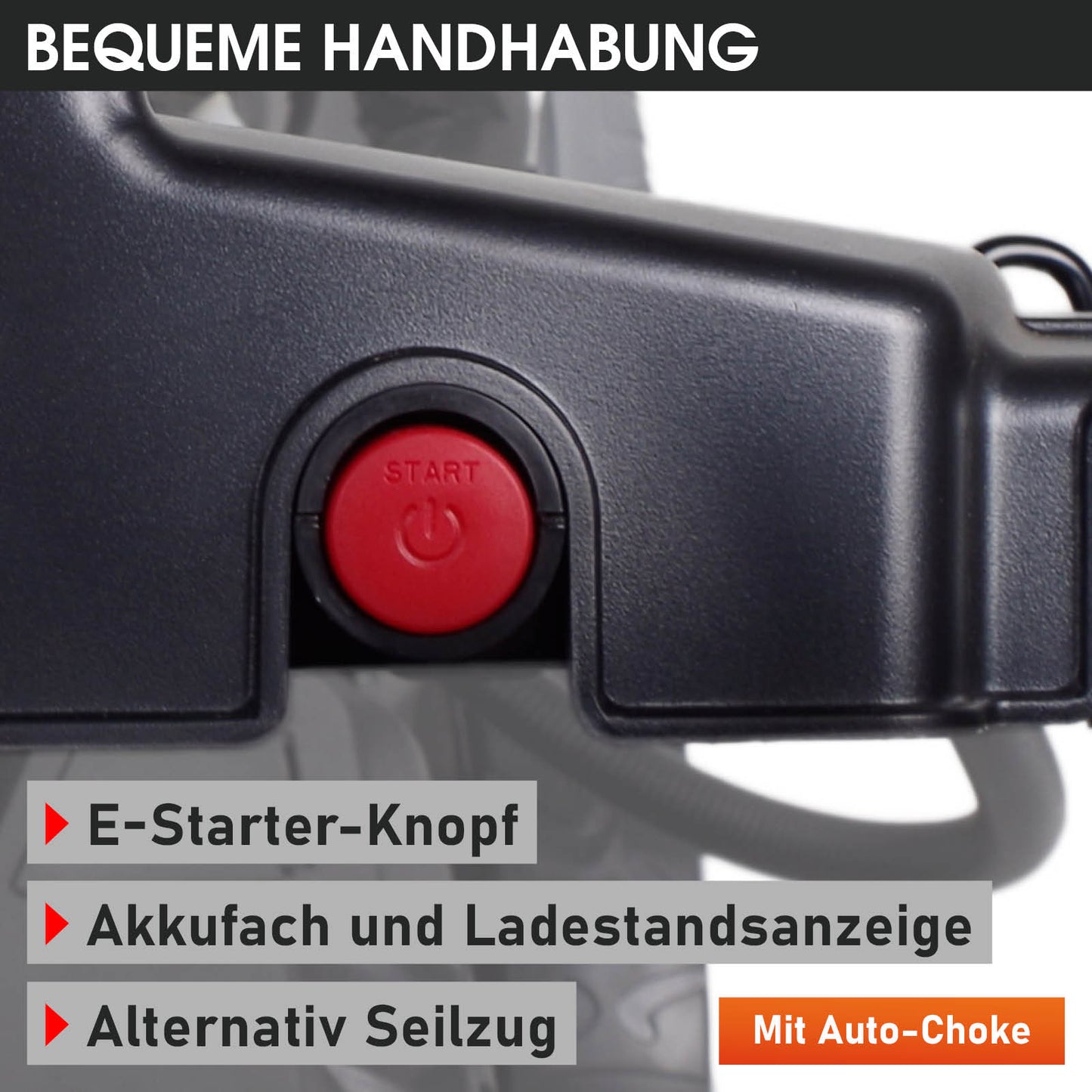BRAST Benzin Rasenmäher 21224 Trike ESTART SPEED