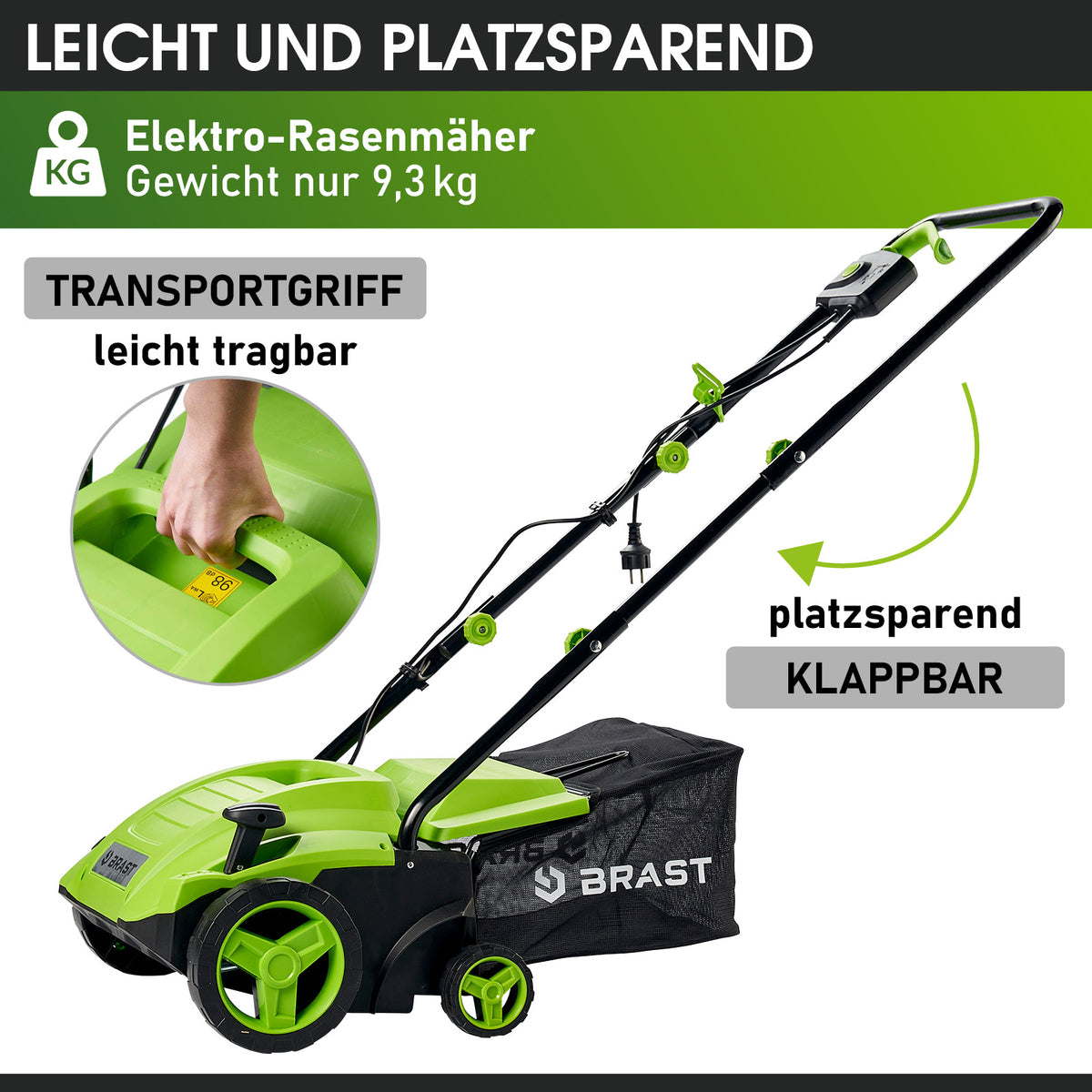 BRAST Elektro Vertikutierer 2in1 3200