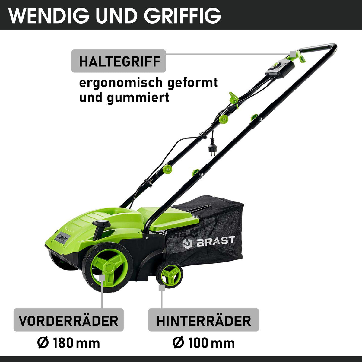 BRAST Elektro Vertikutierer 2in1 3200