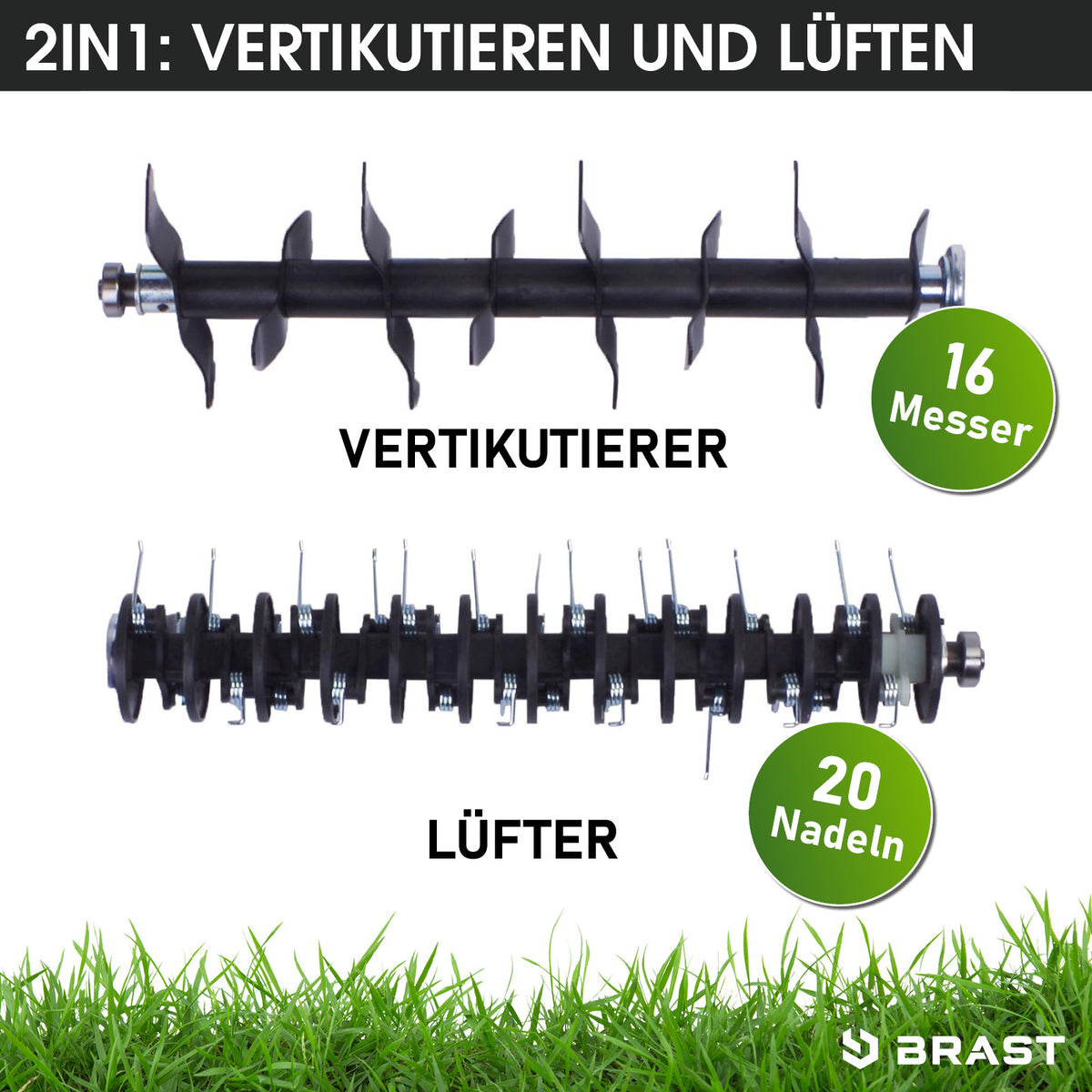 BRAST Elektro Vertikutierer 2in1 3200