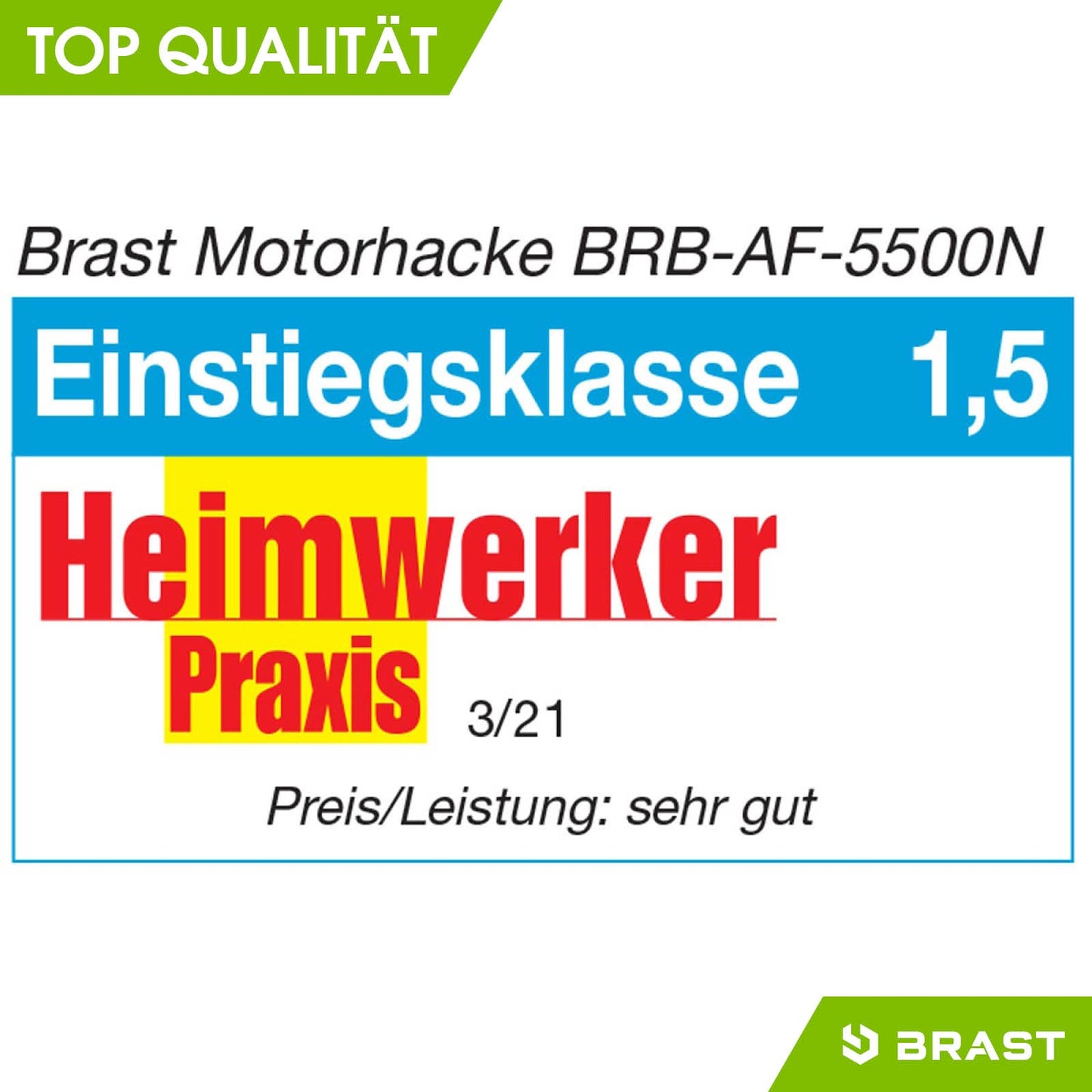 BRAST Benzin Motorhacke 5500N