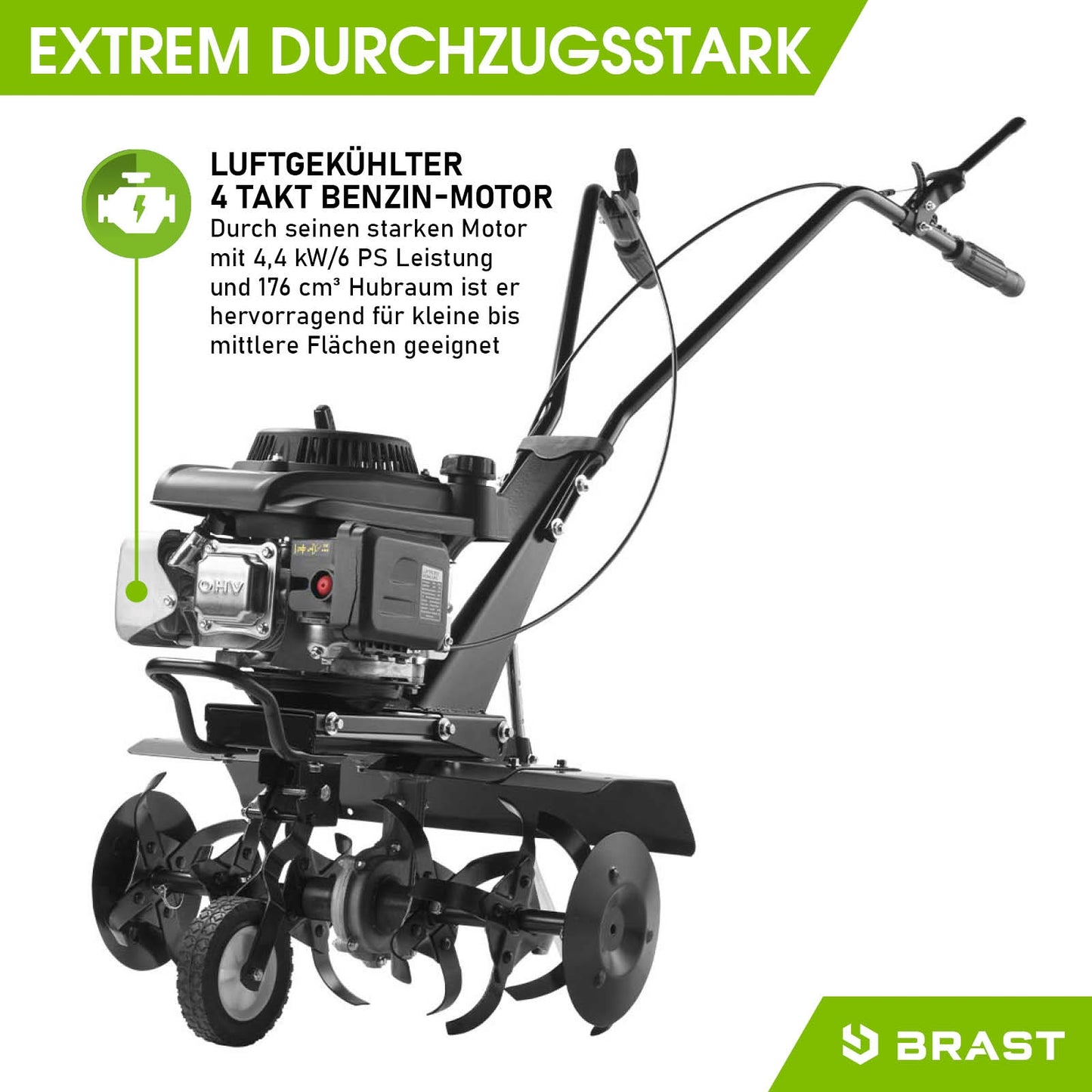BRAST Benzin Motorhacke 5500N