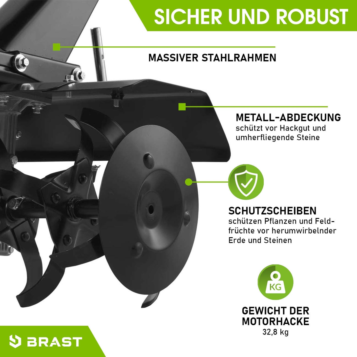BRAST Benzin Motorhacke 5500N