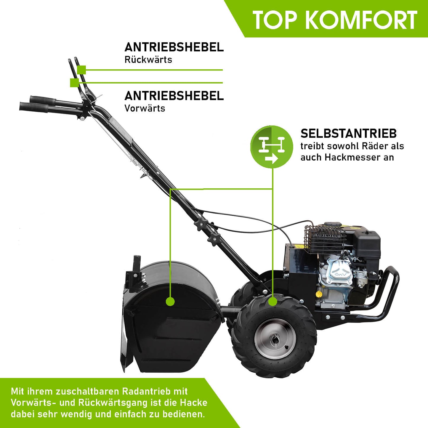 BRAST Benzin Motorhacke 7500 B&S