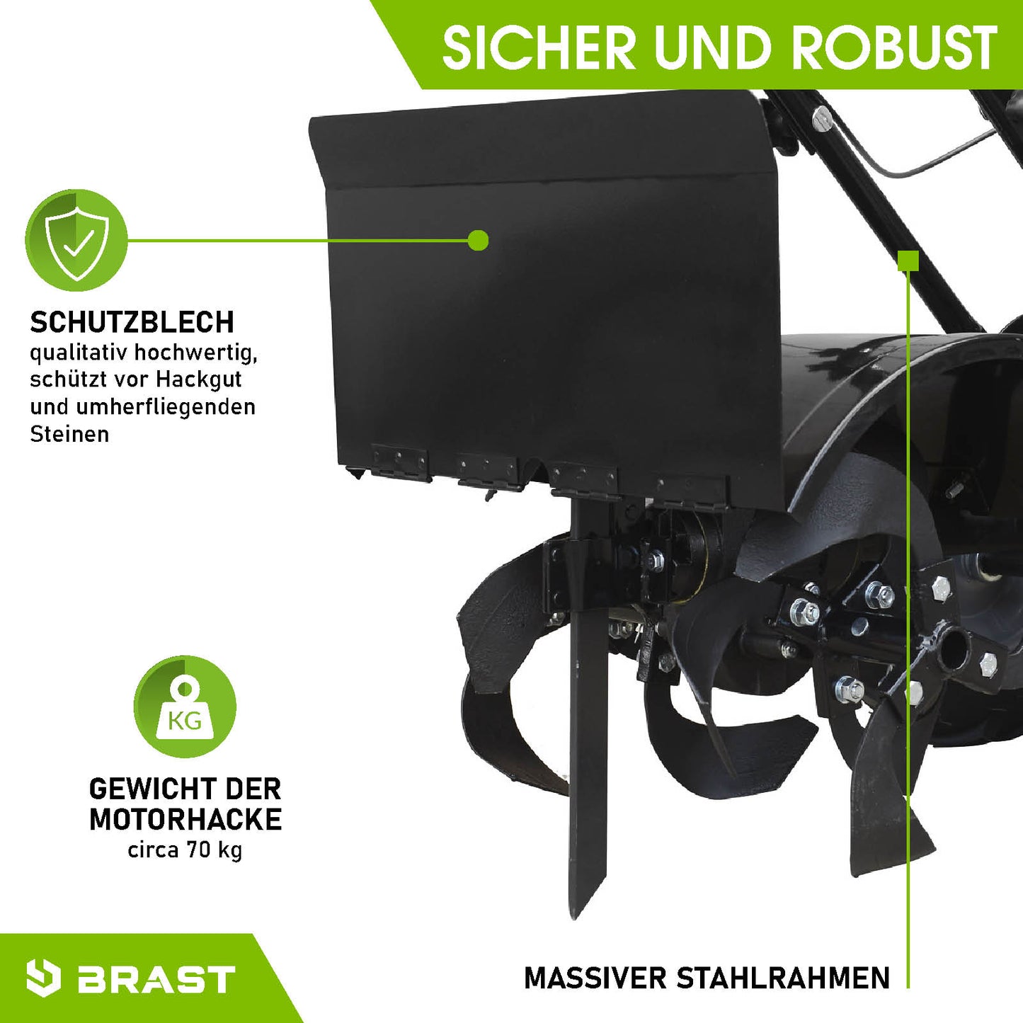 BRAST Benzin Motorhacke 7500 B&S