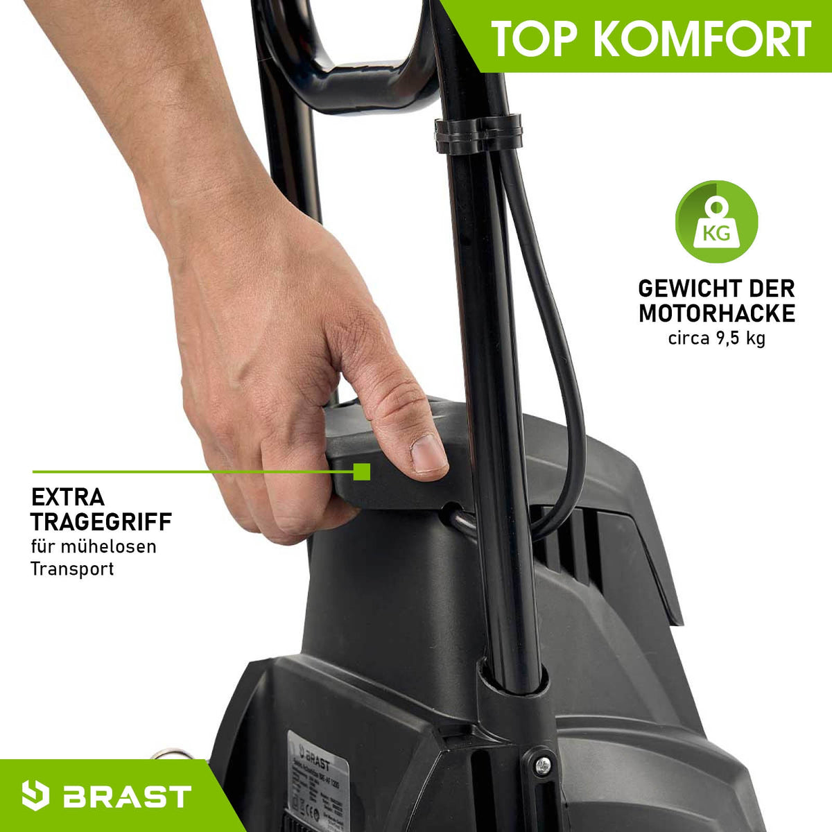 BRAST Elektro Motorhacke 1200