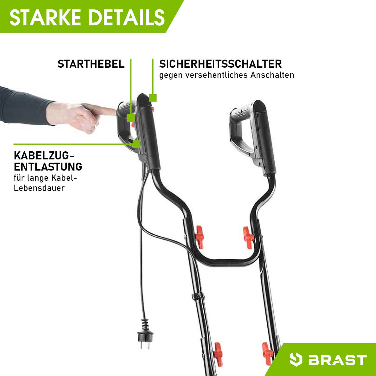 BRAST Elektro Motorhacke 1200