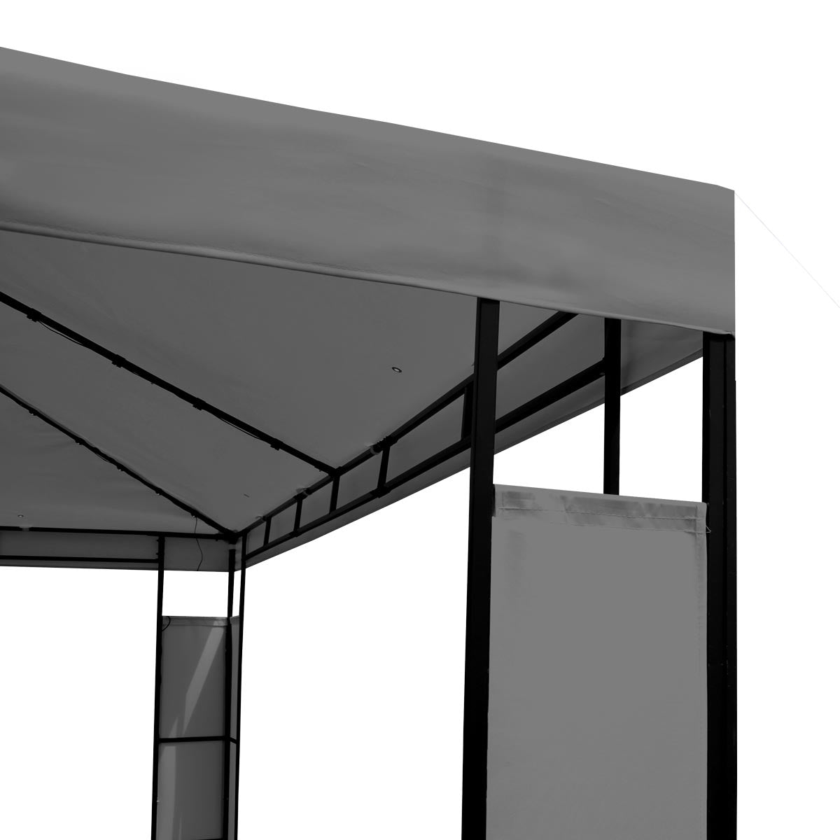 Pavillon Breeze 3x4 m anthrazit inkl. LEDs