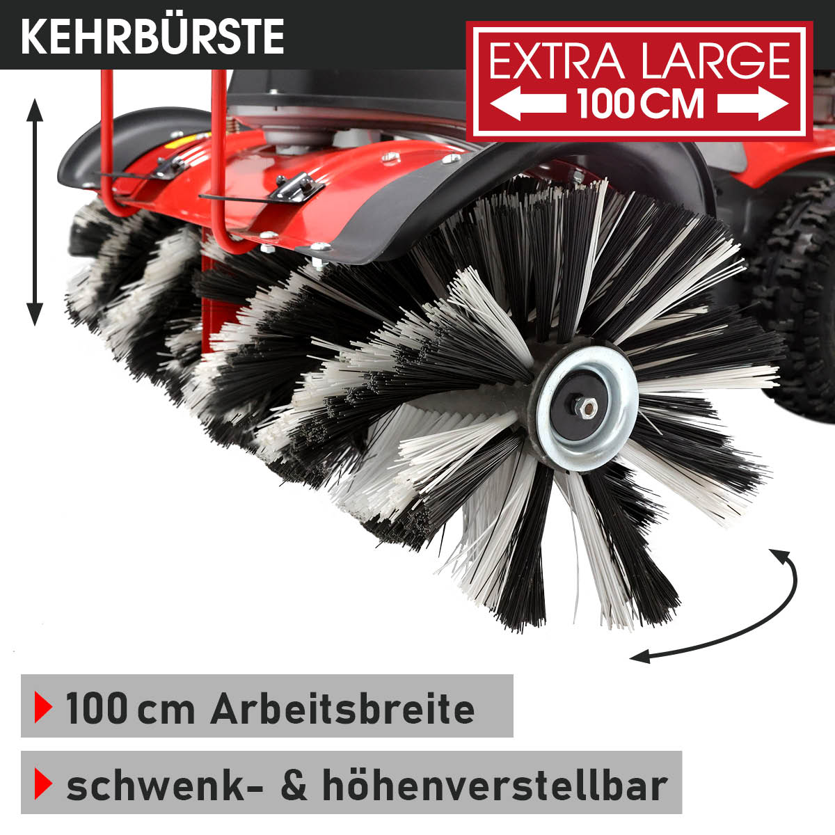 BRAST Benzin Kehrmaschine 3in1 XXL ESTART