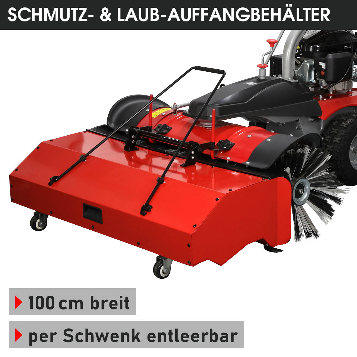 BRAST Benzin Kehrmaschine 3in1 XXL ESTART