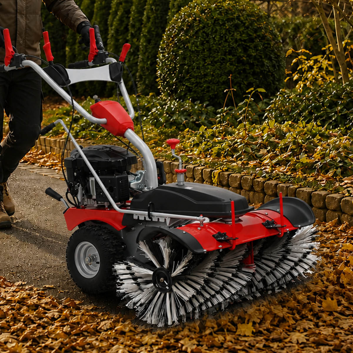 BRAST Benzin Kehrmaschine 3in1 XXL ESTART