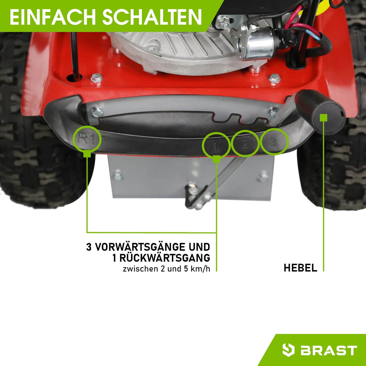 BRAST Benzin Kehrmaschine 3in1 XXL ESTART
