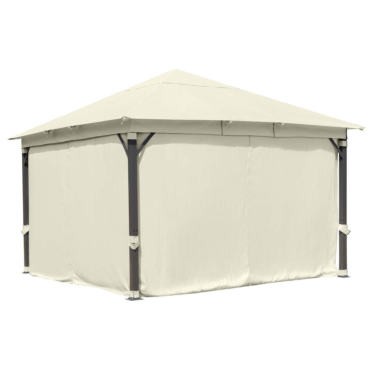 Alu Pavillon Infinity 4x4m beige inkl. LEDs