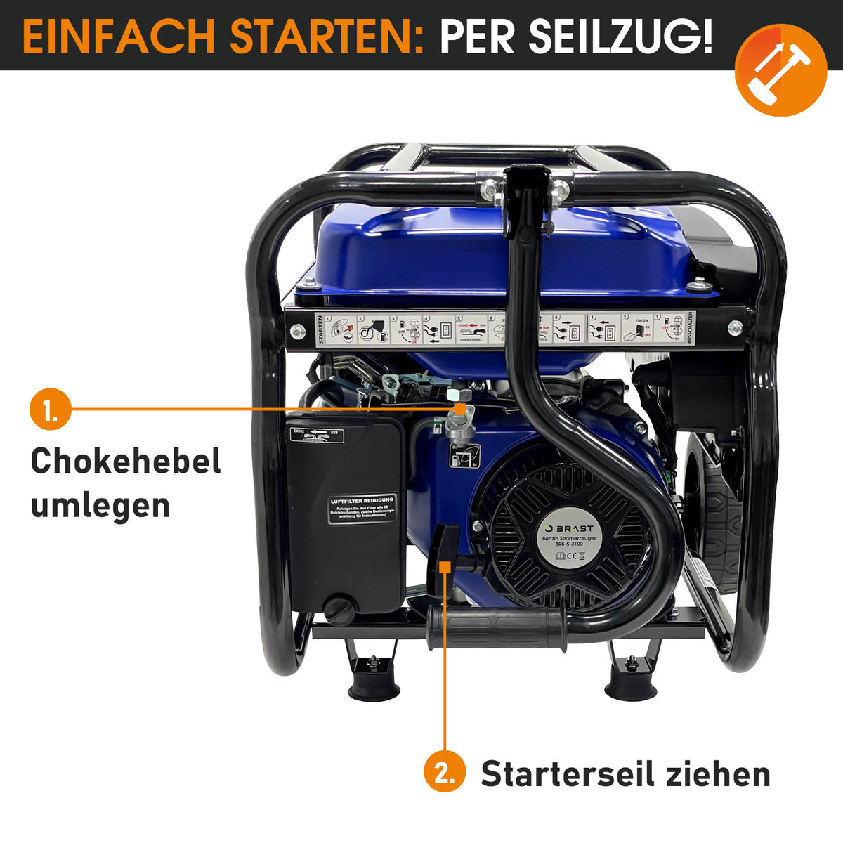 Benzin Generator Stromerzeuger 3100