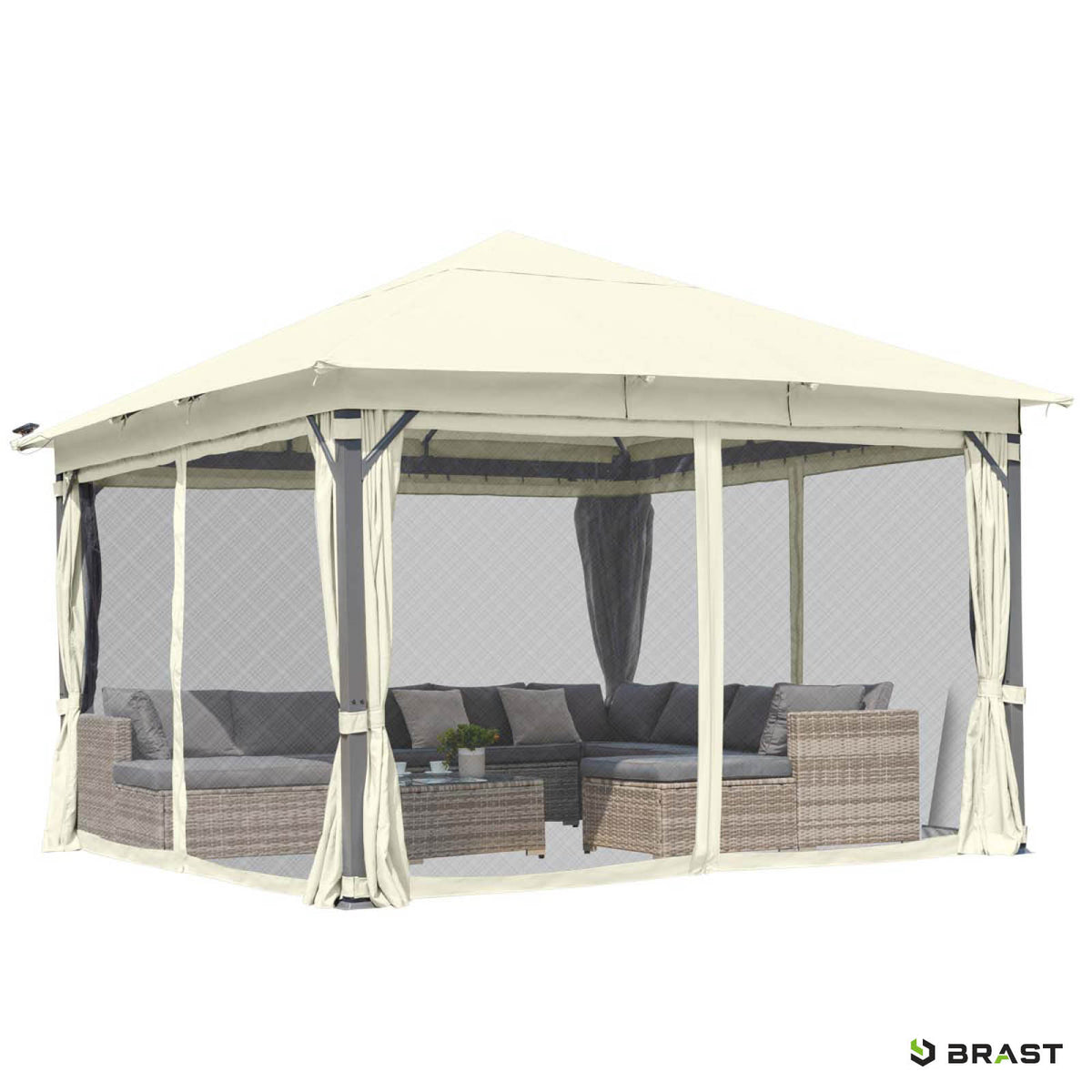 Alu Pavillon INFINITY 3x4m beige