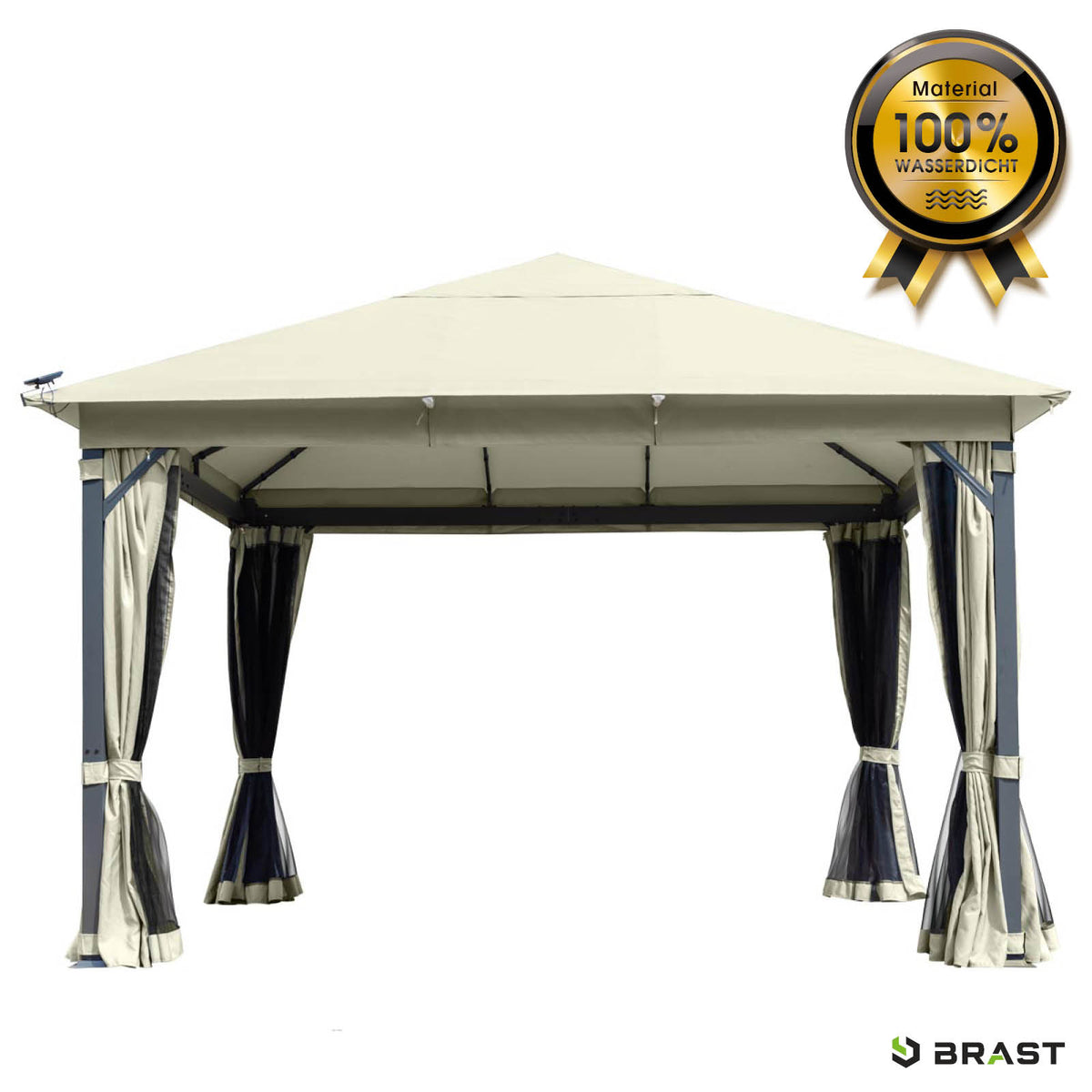 Alu Pavillon INFINITY 3x4m beige