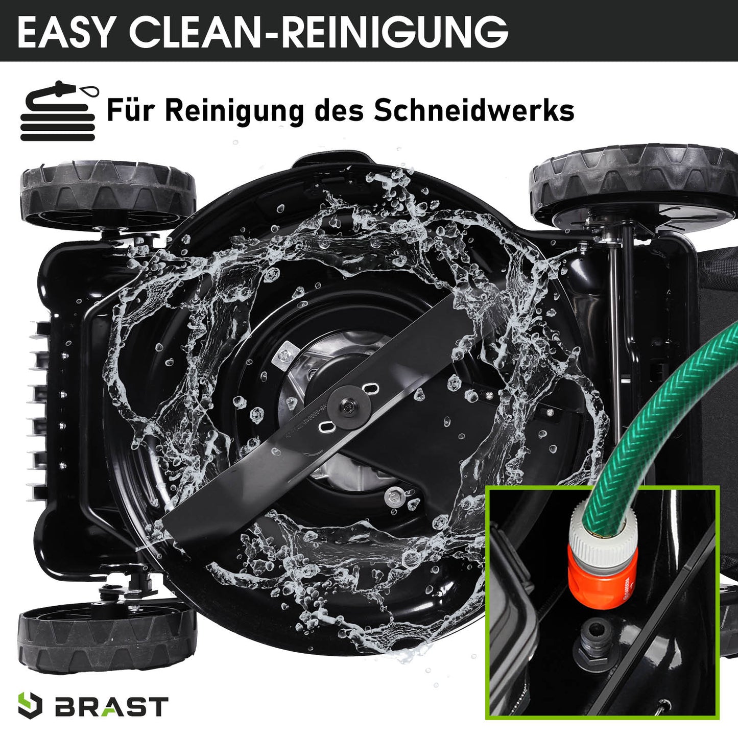 Benzin Rasenmäher 22224 ESTART SPEED inkl. Motoröl