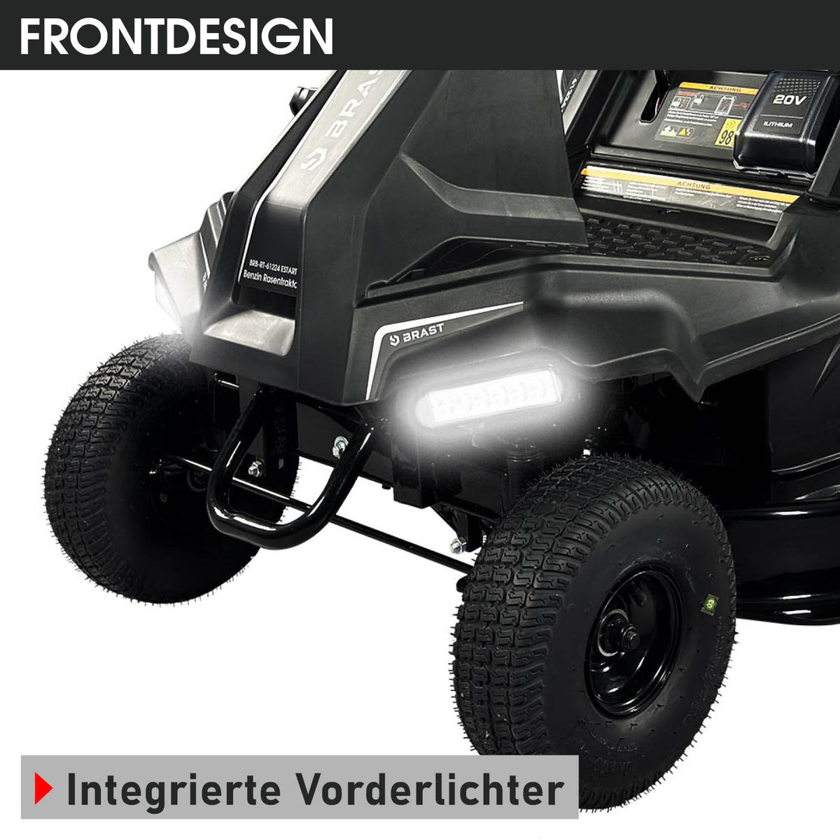 BRAST Benzin Aufsitzmäher 61224 ESTART