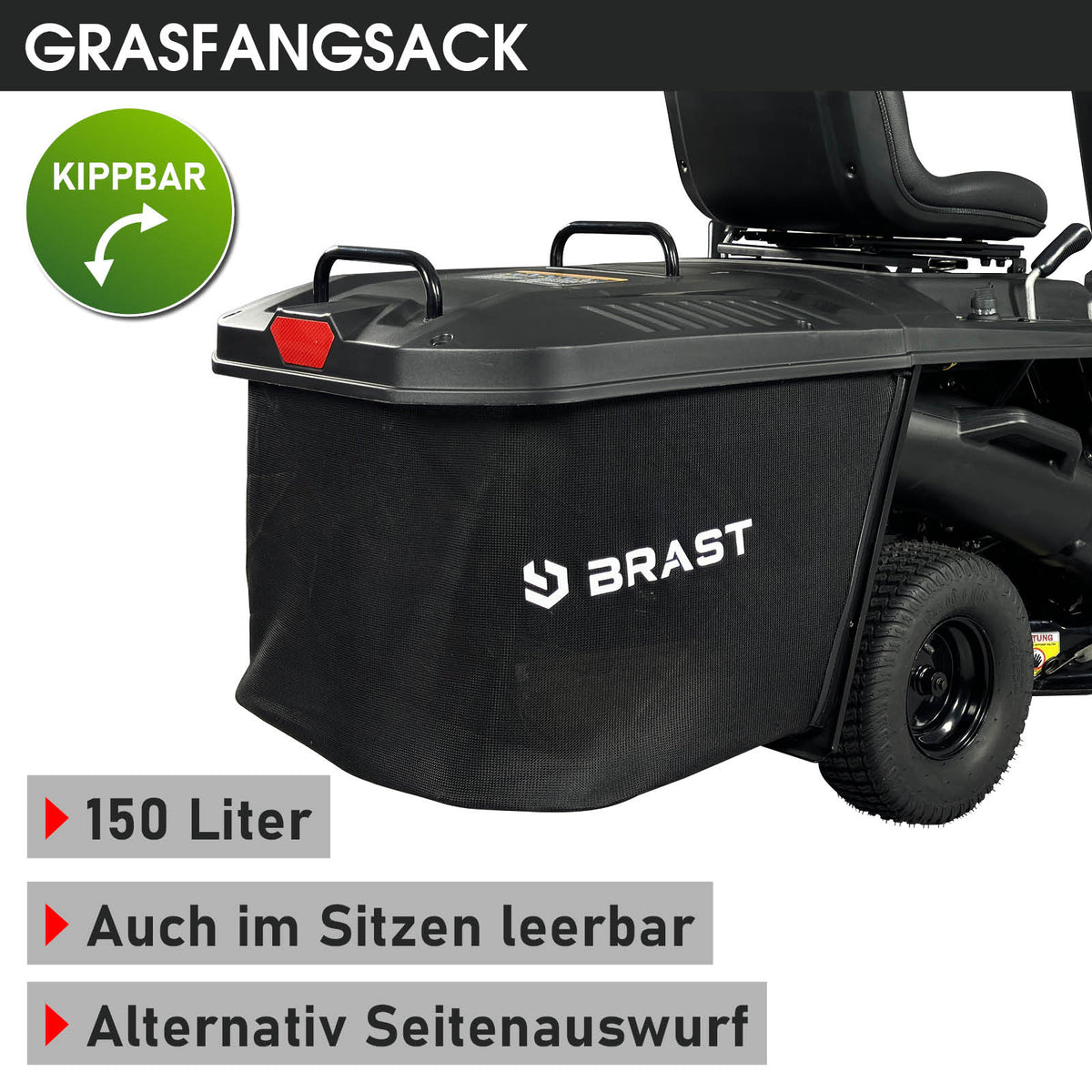 BRAST Benzin Aufsitzmäher 61224 ESTART