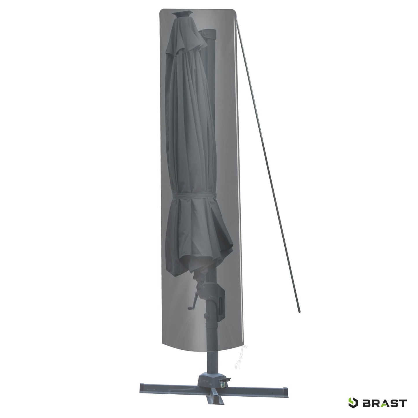 Alu Ampelschirm 360cm grau