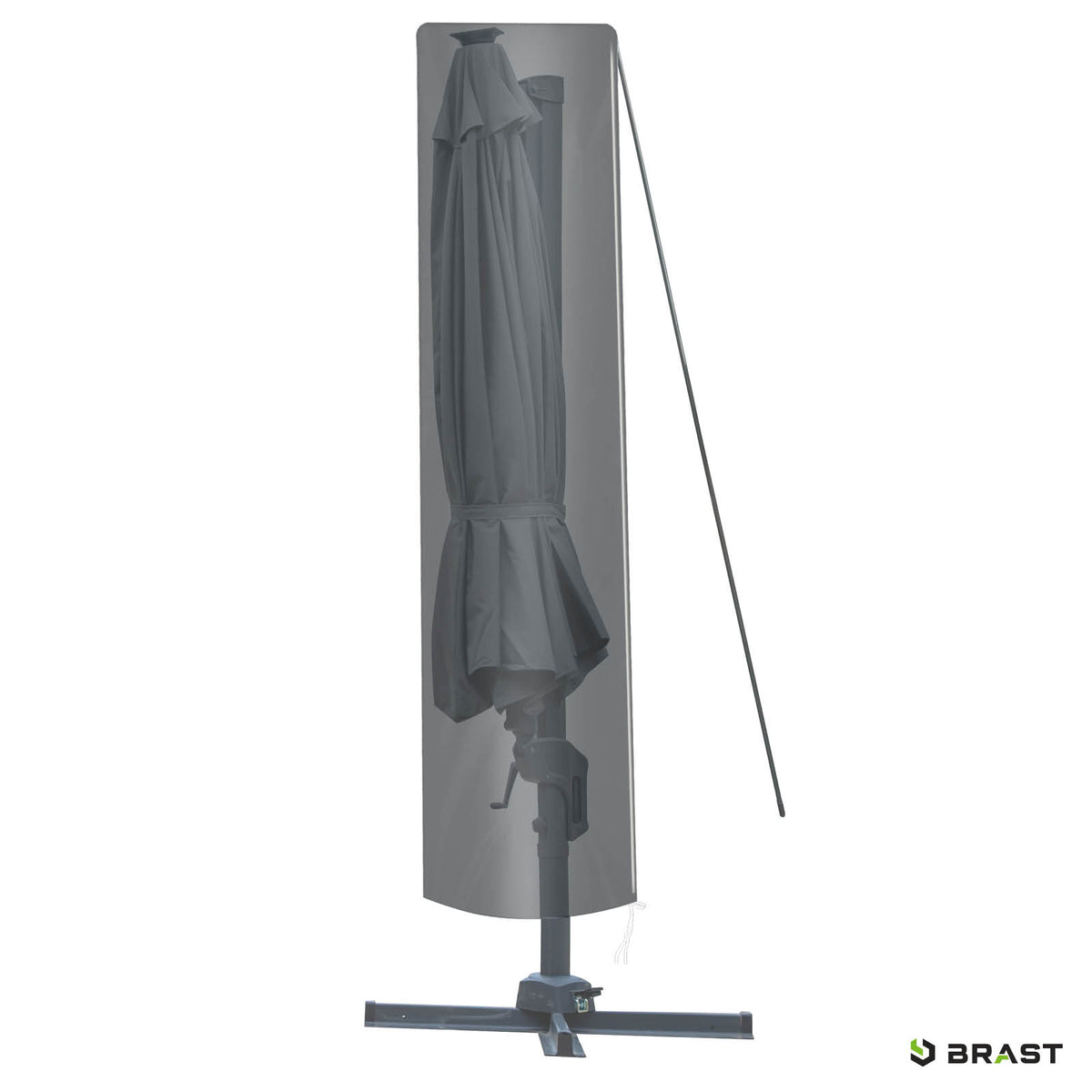 Alu Ampelschirm 360cm grau