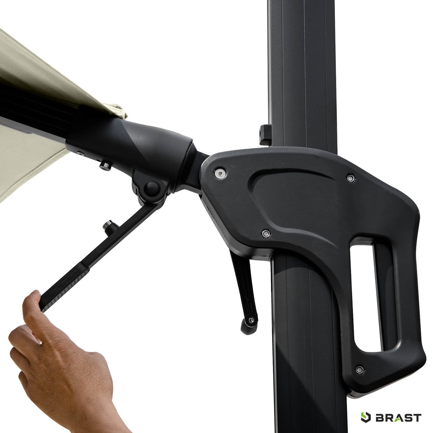 Alu Ampelschirm 360cm beige