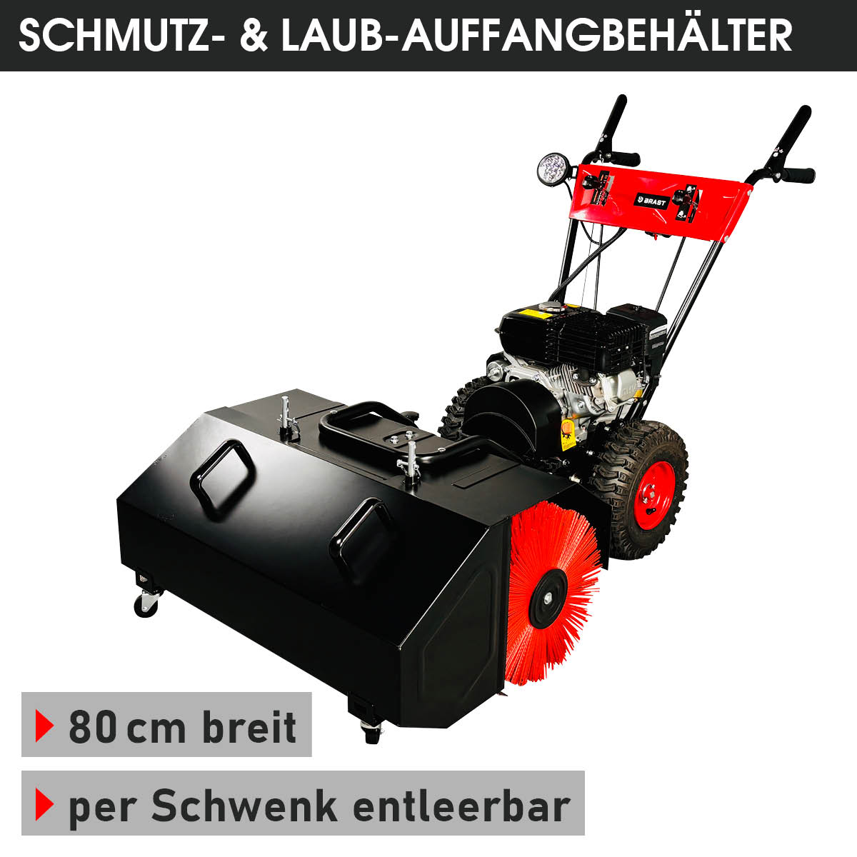 BRAST Benzin Kehrmaschine 3in1 3100 ESTART