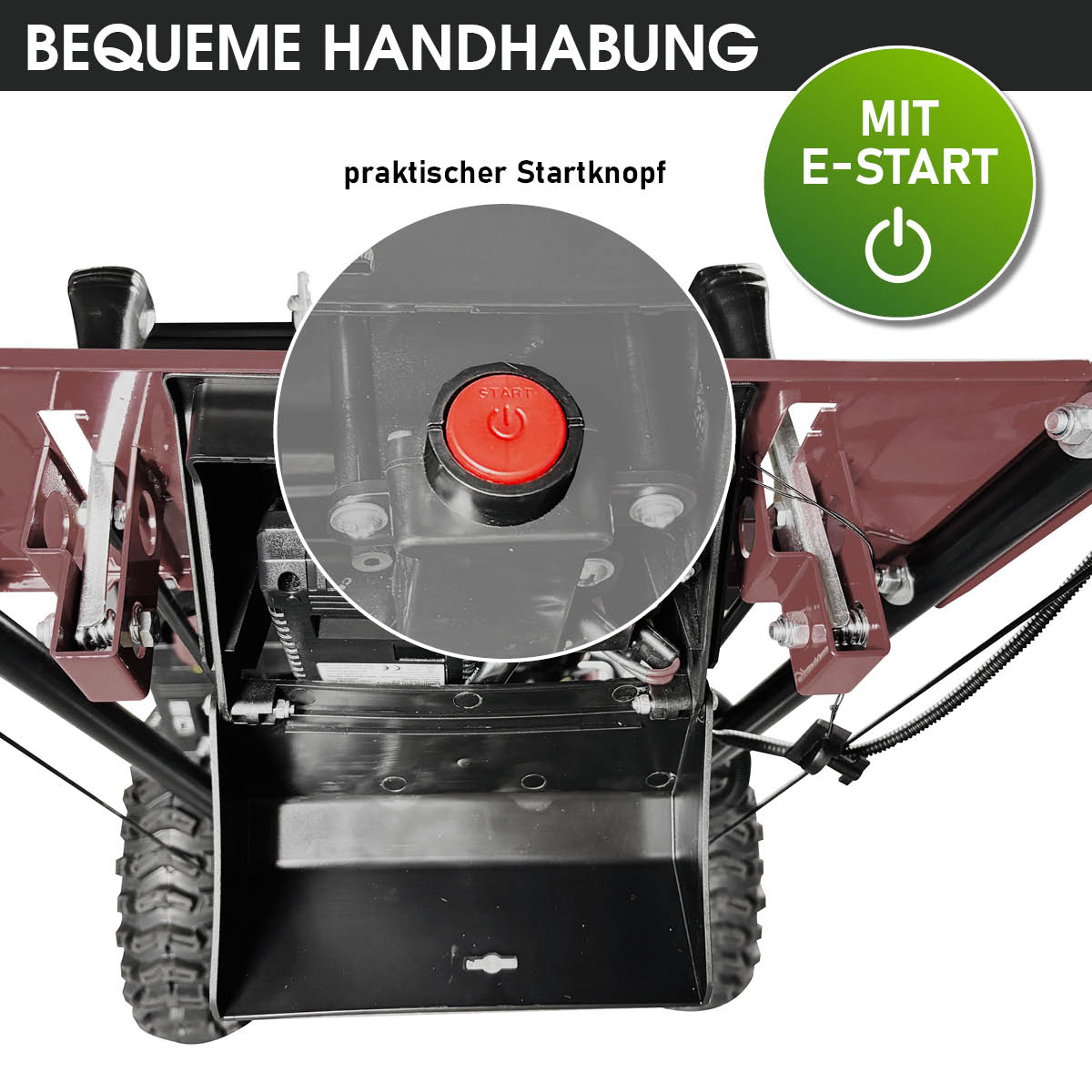 BRAST Benzin Kehrmaschine 3in1 3100 ESTART