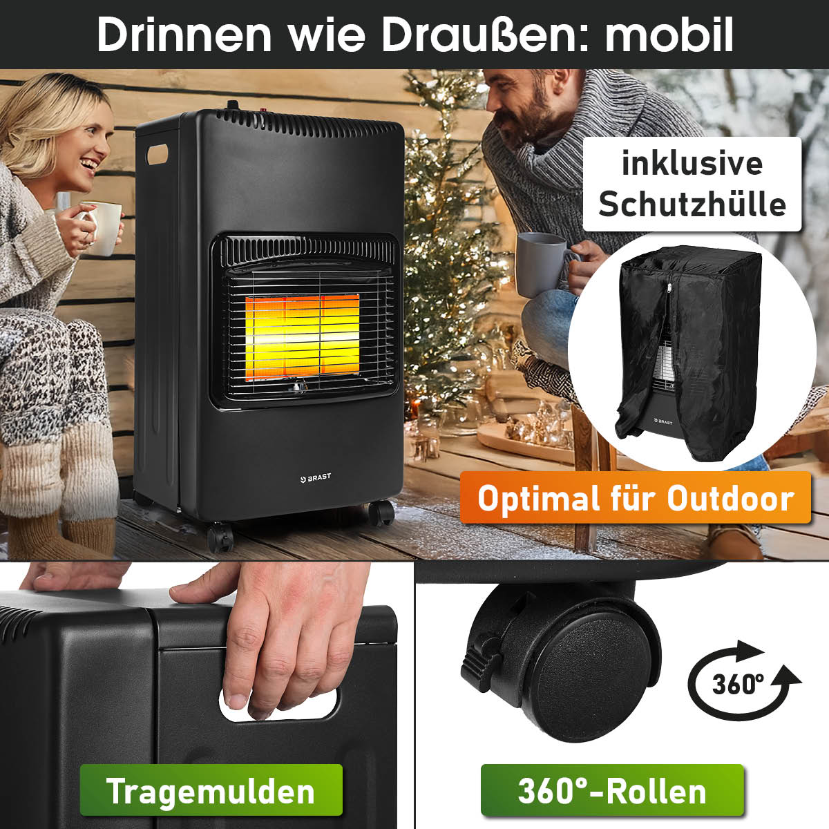 BRAST Keramik Gasheizer VULKAN 4200
