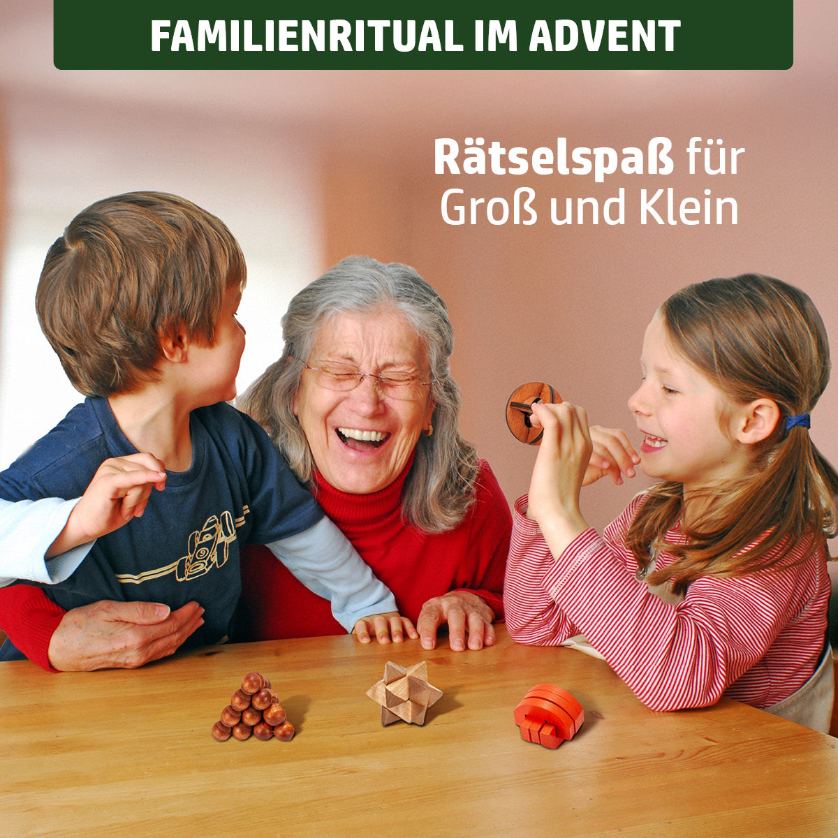 Adventskalender Knobelspiele aus Holz