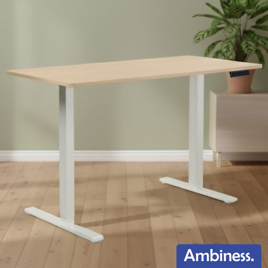 Ambiness höhenverstellbarer Schreibtisch FlexxPro 100x60 ahorn