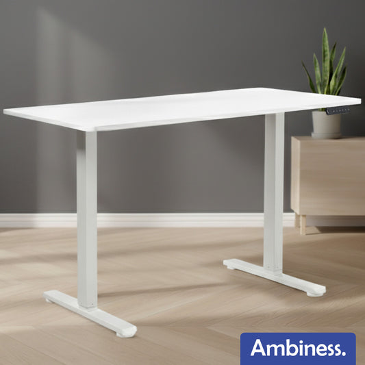 Ambiness höhenverstellbarer Schreibtisch FlexxPro 120x60 weiß