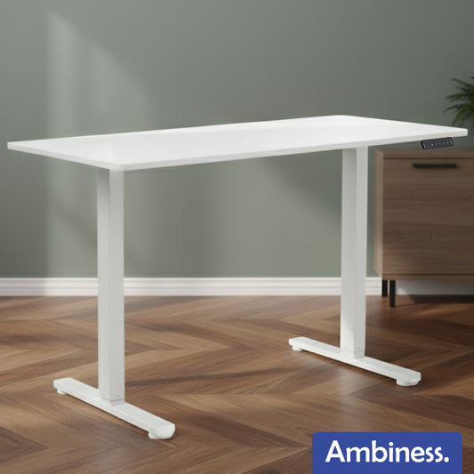 Ambiness höhenverstellbarer Schreibtisch FlexxPro 135x60 weiß