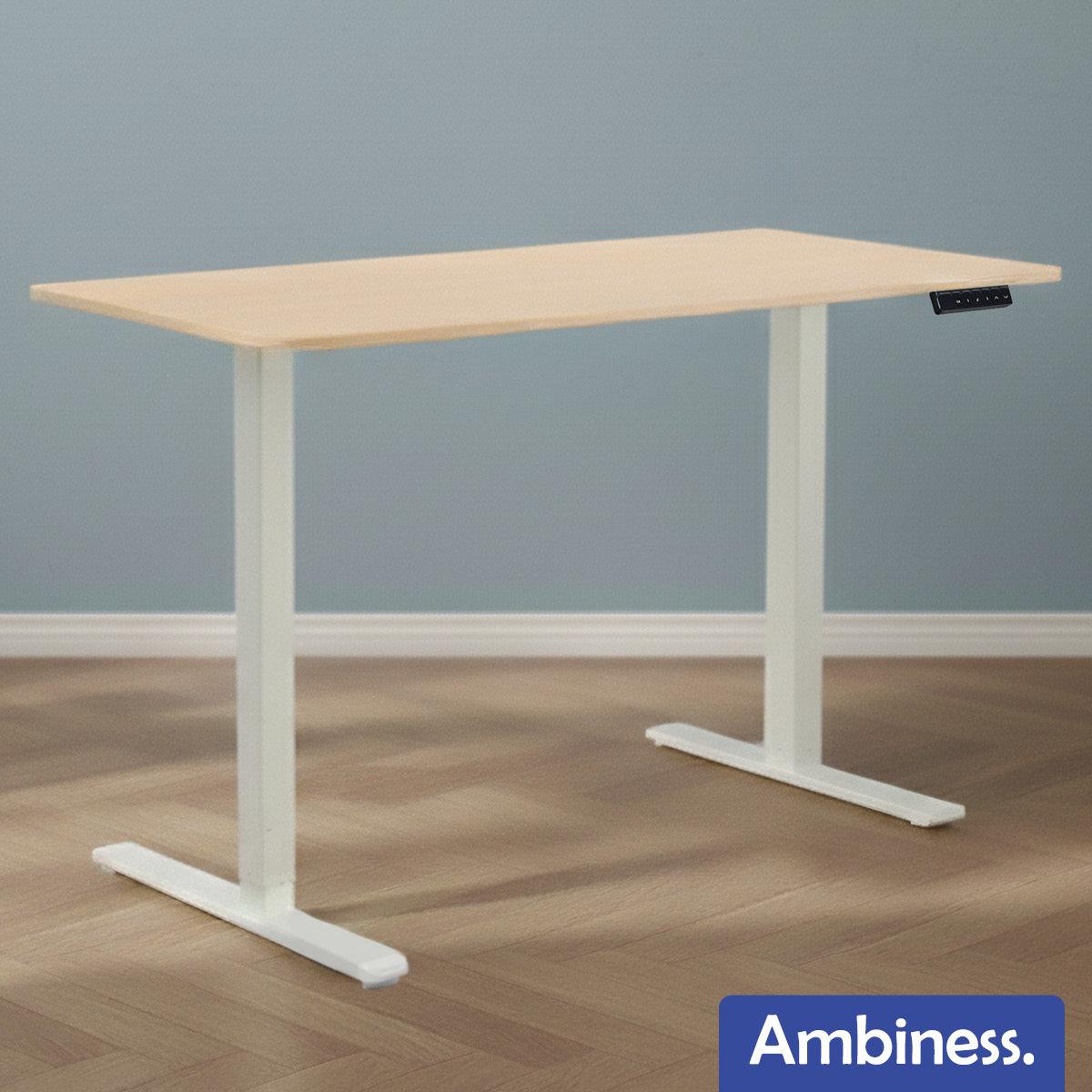 Ambiness höhenverstellbarer Schreibtisch FlexxPro 135x60 ahorn