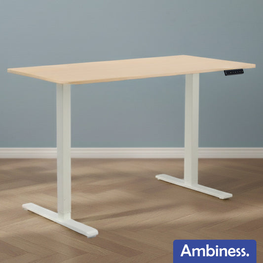 Ambiness höhenverstellbarer Schreibtisch FlexxPro 135x60 ahorn
