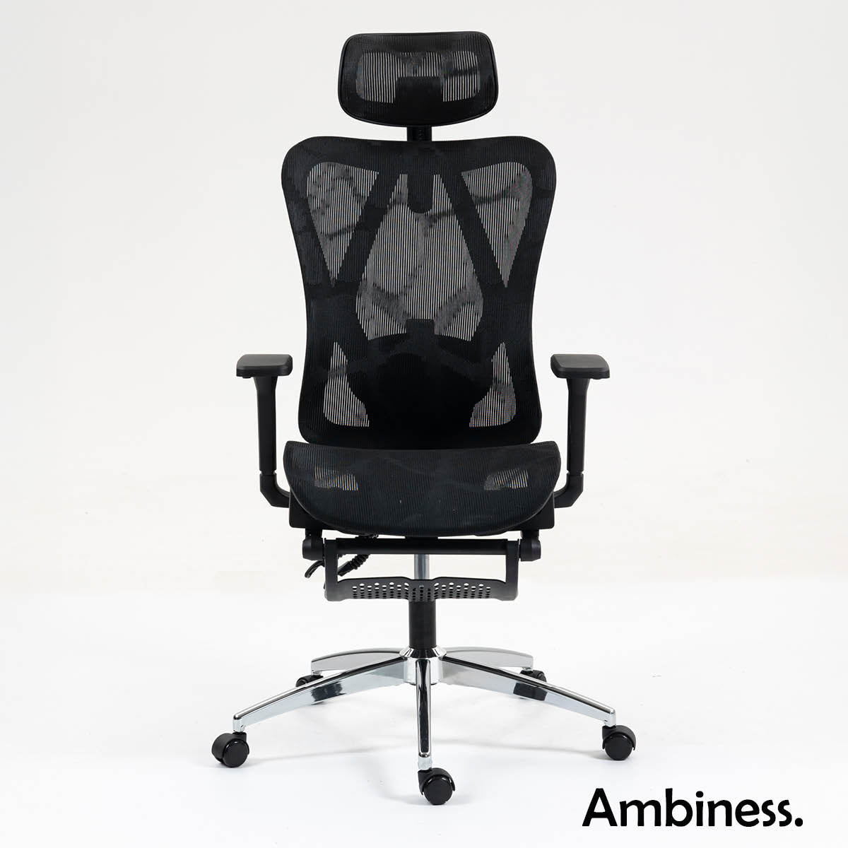 Ambiness Bürostuhl BackPro Mesh chrome