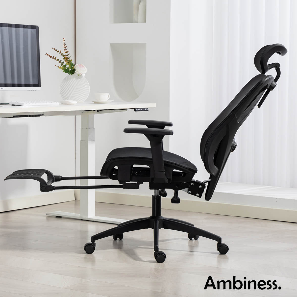 Ambiness Bürostuhl BackPro Mesh schwarz