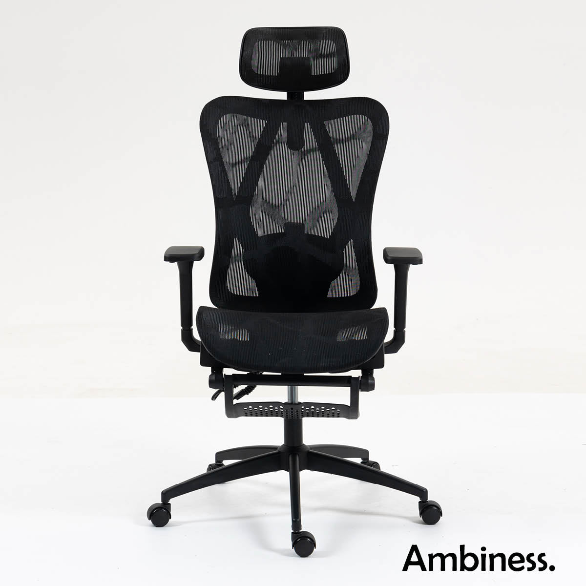 Ambiness Bürostuhl BackPro Mesh schwarz