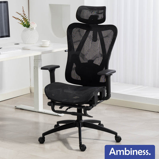Ambiness Bürostuhl BackPro Mesh schwarz