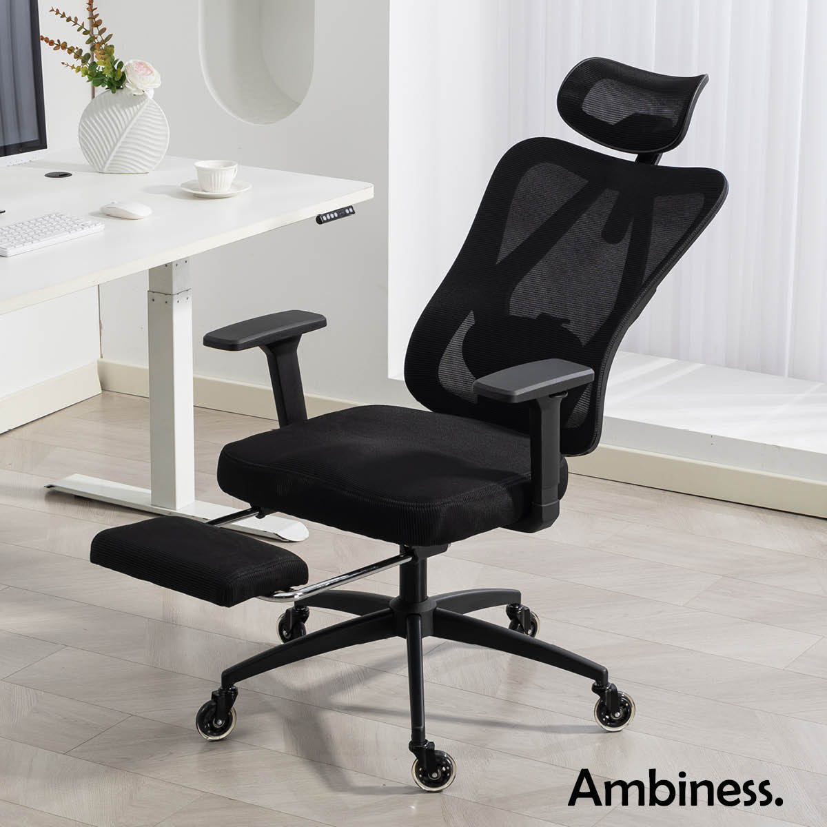Ambiness Bürostuhl BackPro Polster schwarz