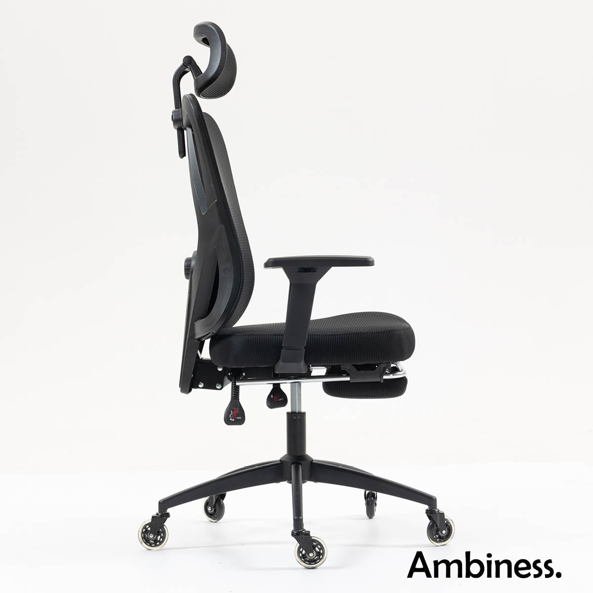 Ambiness Bürostuhl BackPro Polster schwarz
