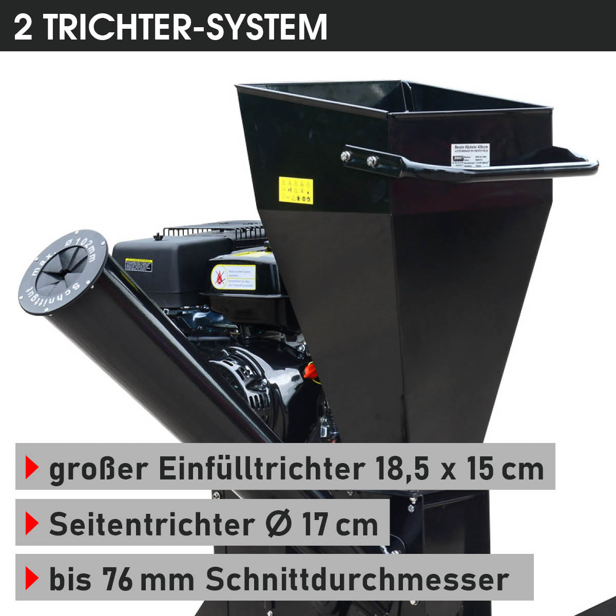 BRAST Benzin Häcksler 76208