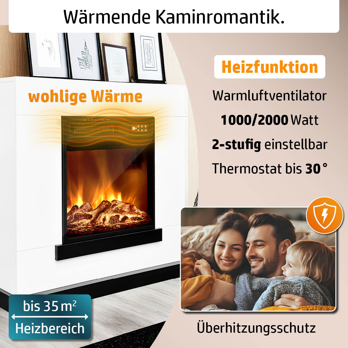 Ambiness Elektrokamin Flair