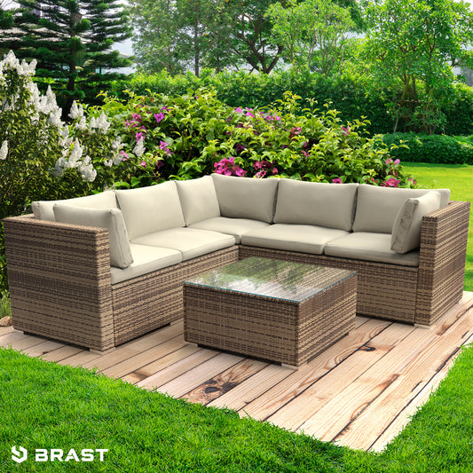 Polyrattan Gartenmöbelset PASSION braun