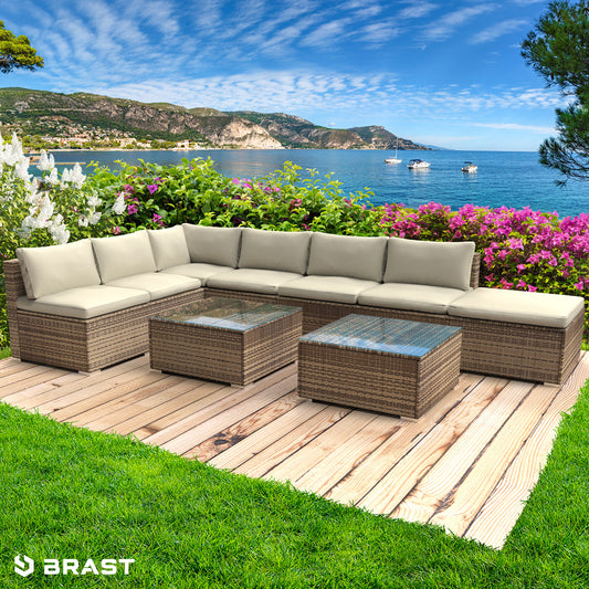 Polyrattan Gartenmöbelset RELAX braun