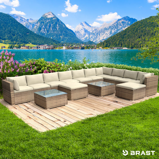 Polyrattan Gartenmöbelset DREAMS braun