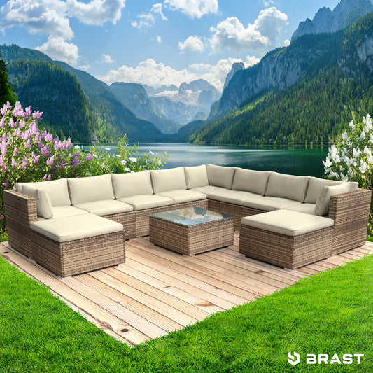 Polyrattan Gartenmöbelset FREEDOM braun